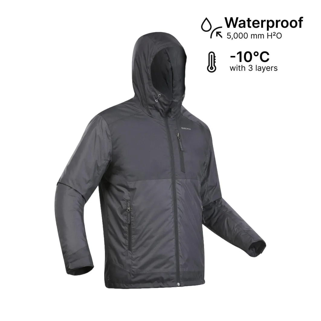 Men’s Waterproof Winter Hiking Jacket Comfortable Upto-10°C