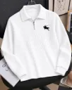 Men Ribbed Regular Fit Henley-Neck Sweatshirt