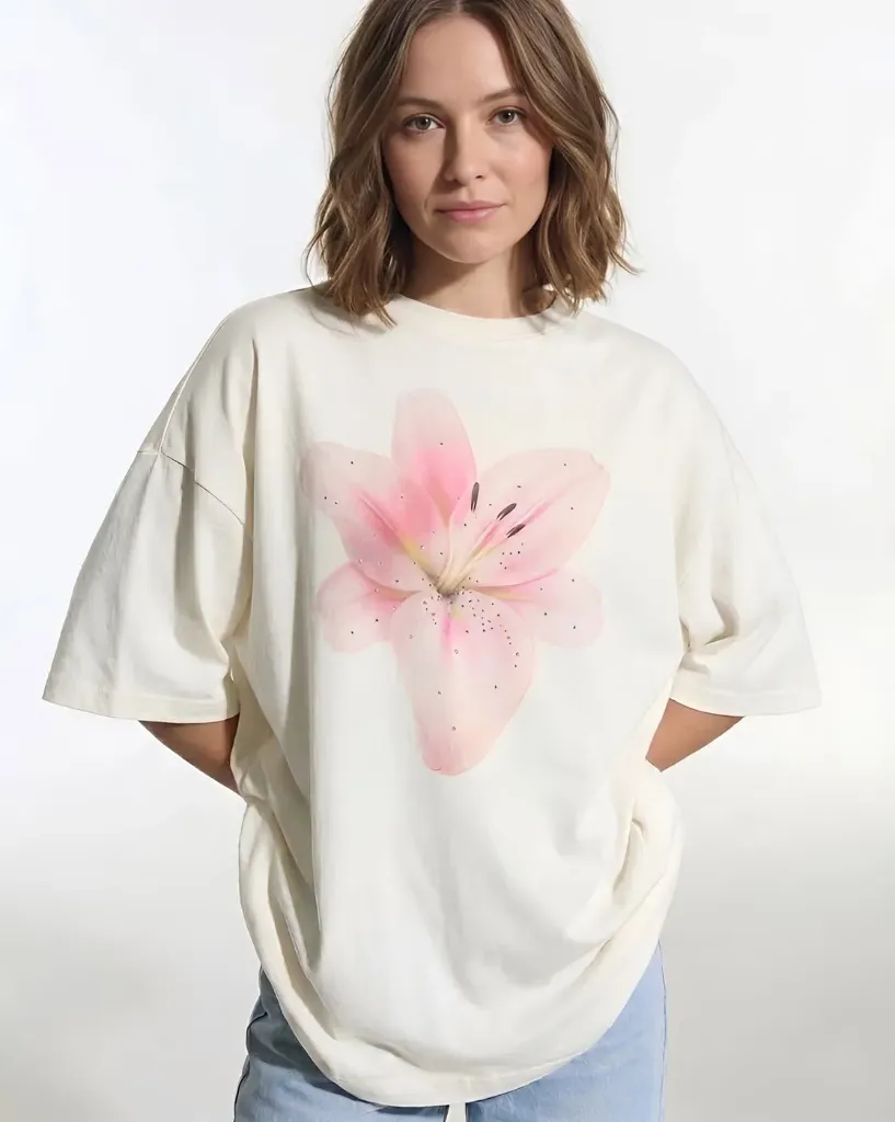 Women Oversized Fit Cotton T-Shirt